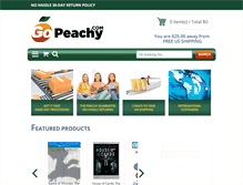 Tablet Screenshot of gopeachy.com